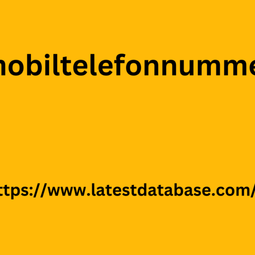 Köp mobiltelefonnummerlista