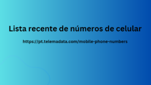 Lista recente de números de celular