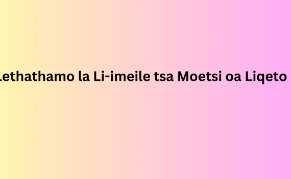 Lethathamo la Li-imeile tsa Moetsi oa Liqeto