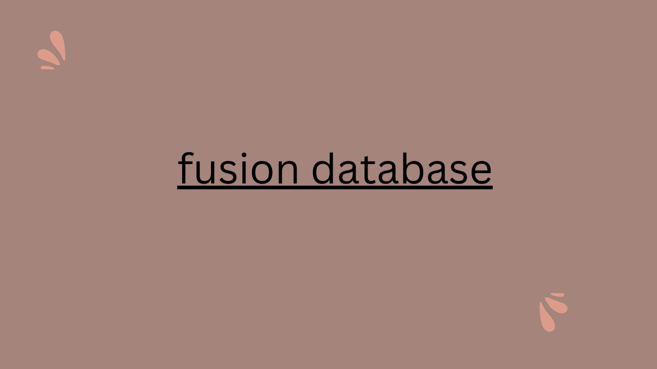 fusion database