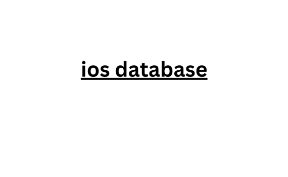 ios database