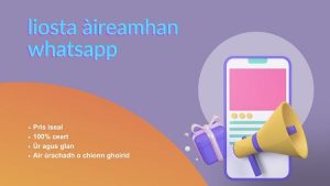 liosta àireamhan whatsapp