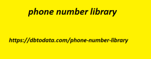 phone Number library