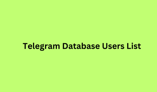 telegram database users list