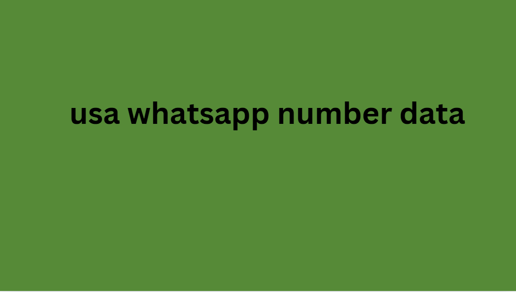 usa whatsapp number data