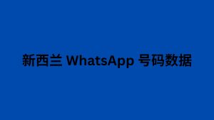 新西兰 WhatsApp 号码数据 